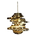 thumbnail image 1 of Michael Amini Hemispheres 8-Light Modern Chandelier - Gold, 1 of 4