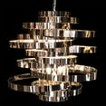 thumbnail image 1 of Michael Amini Hemispheres 8-Light Modern Chandelier - Silver, 1 of 4
