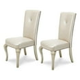 thumbnail image 1 of Michael Amini Hollywood Loft Dining Side Chair in Frost Ivory (Set of 2), 1 of 5