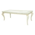 thumbnail image 1 of Michael Amini Hollywood Loft Wood & Glass Dining Table in Frost Ivory, 1 of 5