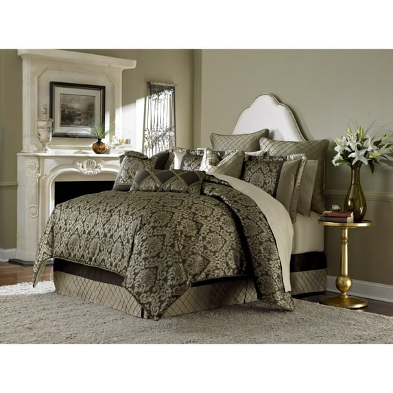 Michael Amini Imperial 10-Piece King Comforter Set - Bronze