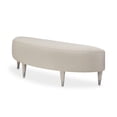 thumbnail image 1 of Michael Amini Kathy Ireland Eclipse Accent Bench - Ivory/Moonlight Gray, 1 of 10