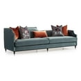 thumbnail image 1 of Michael Amini La Francaise Velvet Mansion Sofa - Azure/Black, 1 of 14