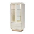 thumbnail image 1 of Michael Amini La Rachelle Display Cabinet with LED Lighting - Champagne Ivory, 1 of 12