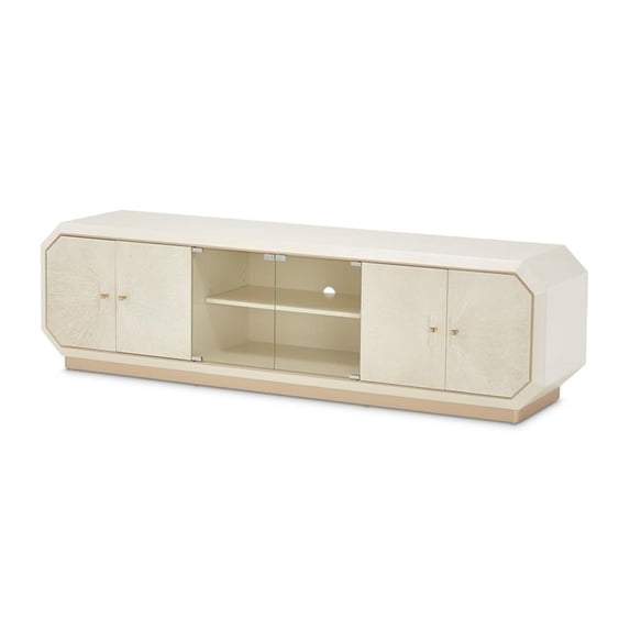 Michael Amini La Rachelle Media Cabinet in Champagne