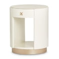thumbnail image 1 of Michael Amini La Rachelle Round End Table with Marble Top - Champagne Ivory, 1 of 9