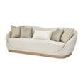 thumbnail image 1 of Michael Amini La Rachelle Sofa Icicle Ivory and Chardonnay Wood Base, 1 of 12