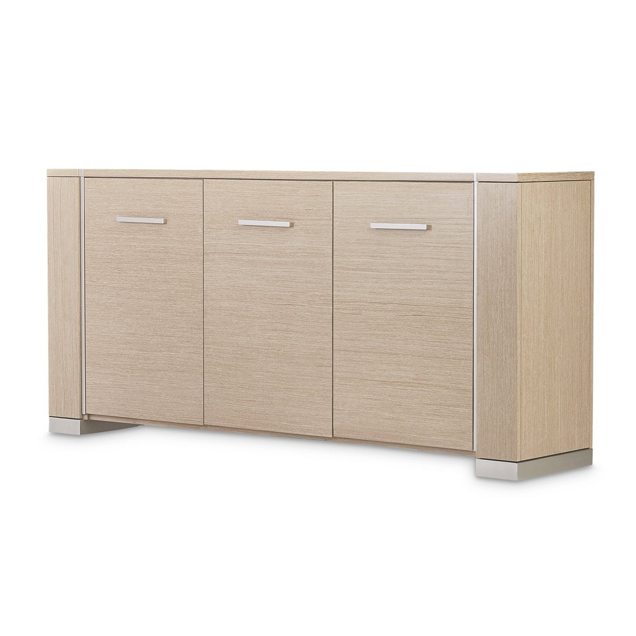 Laguna Ridge Contemporary Beige 72'' Washed Oak Sideboard