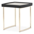 thumbnail image 1 of Michael Amini Lisbon Side Table - Silken Matte Black, 1 of 9