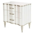 thumbnail image 1 of Michael Amini London Place 3-Drawer Nightstand - Creamy Pearl, 1 of 10