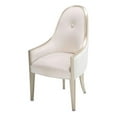 thumbnail image 1 of Michael Amini London Place Velvet Dining Arm Chair - Creamy Pearl, 1 of 4