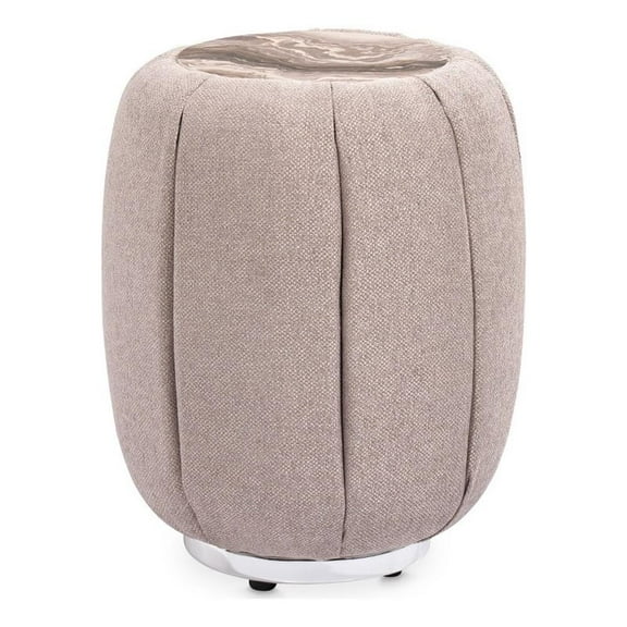 Michael Amini Lucca Side Table - Tan Nougat