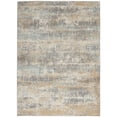 thumbnail image 1 of Michael Amini  MA90 Uptown Abstract Area Rug 4' x 6' - Beige/Aqua - Rectangle, 1 of 5
