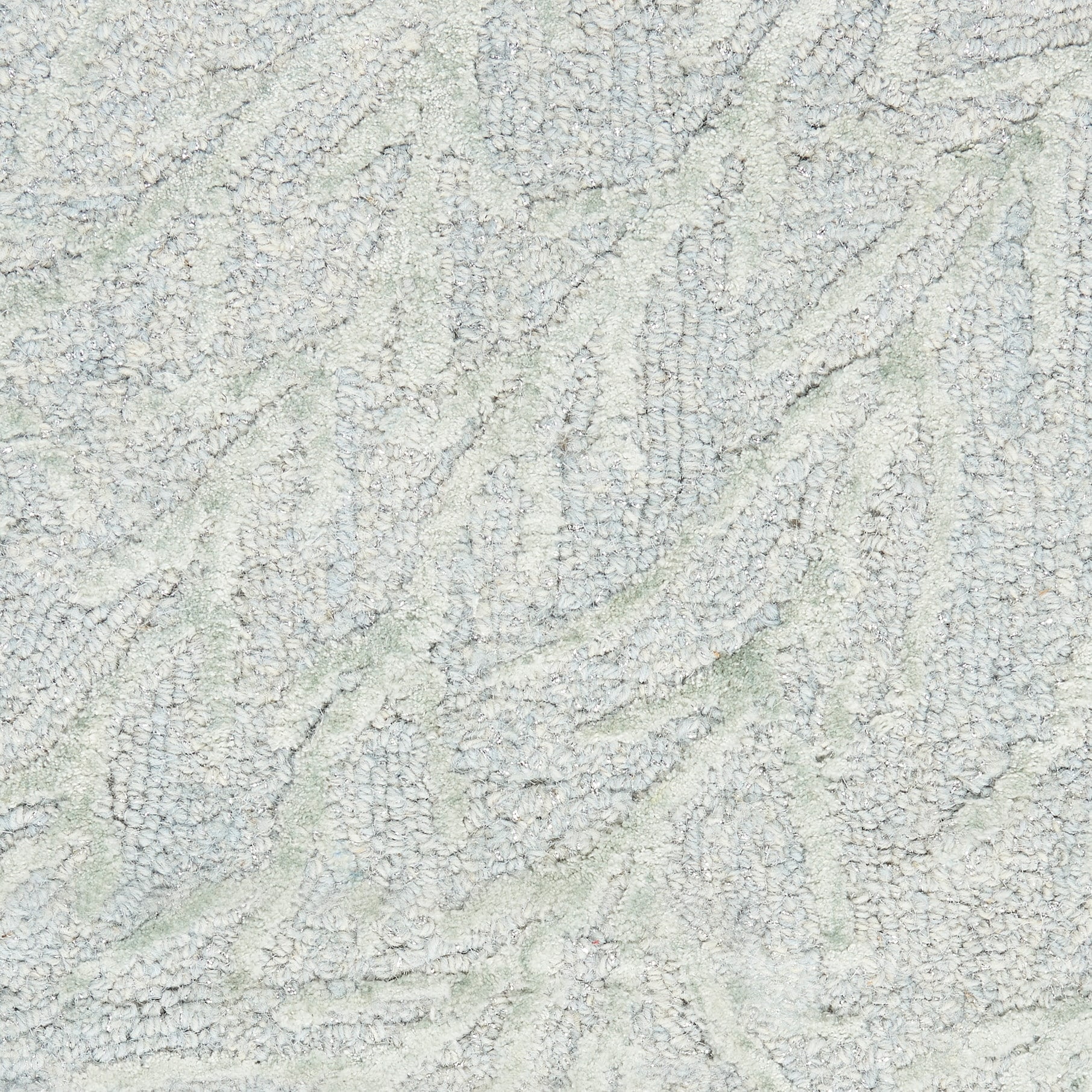 Elysian Light Blue Abstract Hand-Tufted Wool & Silk Rug 4' x 6'