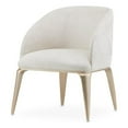 thumbnail image 1 of Michael Amini Malibu Crest Faux-Suede Vanity Chair - Doeskin/Chardonnay, 1 of 11