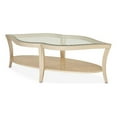 thumbnail image 1 of Michael Amini Malibu Crest Glass Cocktail Table - Chardonnay, 1 of 11