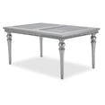 thumbnail image 1 of Michael Amini Melrose Plaza Rectangular Vinyl Dining Table in Dove Gray, 1 of 11