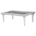 thumbnail image 1 of Michael Amini Melrose Plaza Rectangular Wood & Glass Cocktail Table in Dove Gray, 1 of 3