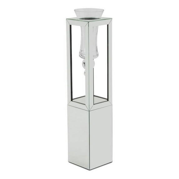 Michael Amini Montreal 37" Mirrored Floor Vase