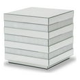 thumbnail image 1 of Michael Amini Montreal Mirrored Linear Square End Table, 1 of 5