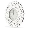 thumbnail image 1 of Michael Amini Montreal Round Mosaic Mirrored Wall Clock, 1 of 3
