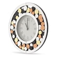 thumbnail image 1 of Michael Amini Montreal Round Mosaic Wall Clock, 1 of 4