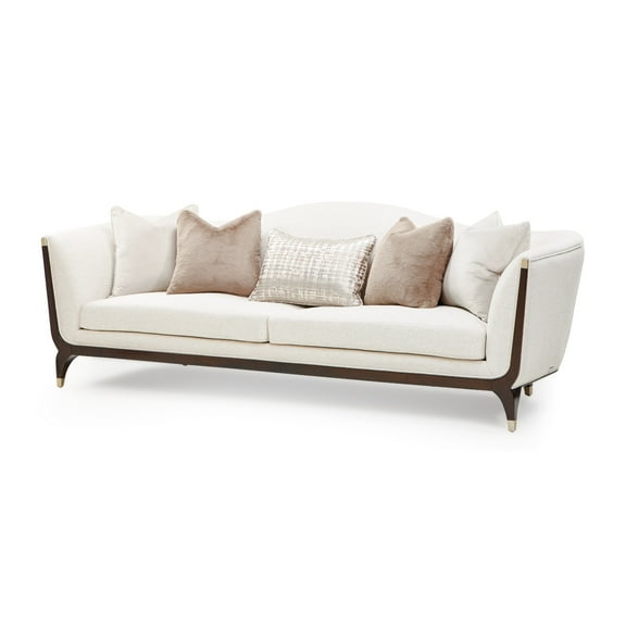 Michael Amini Paris Chic Sofa - Cremini/Espresso