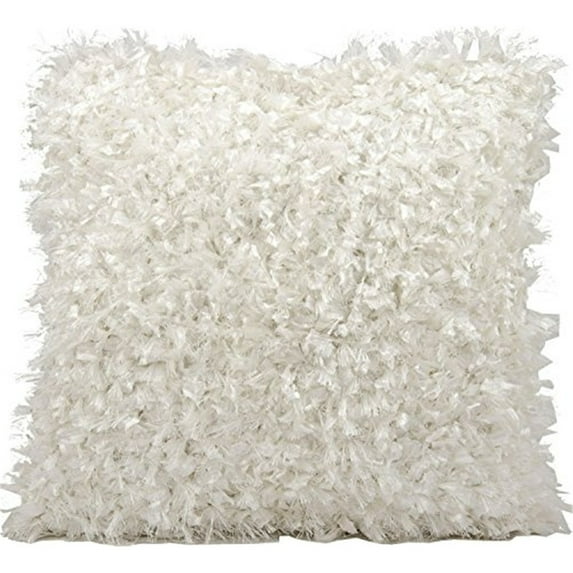 Michael Amini Pillow White Shimmer Shag Pillow