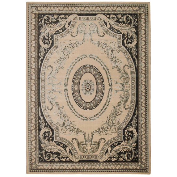 Michael Amini Platine Area Rug-Color:Ivory,Shape:Rectangle,Size:5'3" x 7'5"