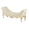 thumbnail image 1 of Michael Amini Platine de Royale Velvet Accent Bench - Champagne Ivory, 1 of 10