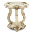 thumbnail image 1 of Michael Amini Platine de Royale Wood Chairside End Table - Champagne Ivory, 1 of 3
