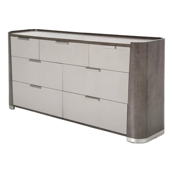 Michael Amini Roxbury Park 70.5"W Wood Dresser in Slate Ash Finish