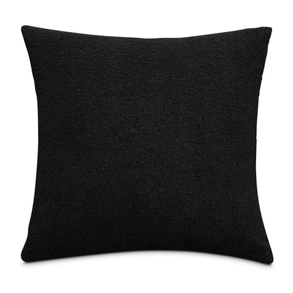 Michael Amini Shepard 21" Square Throw Pillow - Black in Set of 2