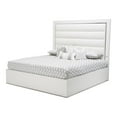 thumbnail image 1 of Michael Amini State St. Metal & Vinyl Cal King Panel Bed in Off White, 1 of 7