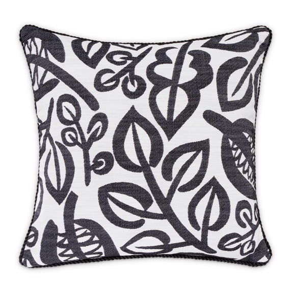 Michael Amini Uptown Downtown Ardent 20" Throw Pillow in Black/White in Set of 2