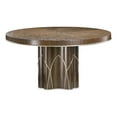 thumbnail image 1 of Michael Amini Villa Cherie Round Wood Dining Table in Hazelnut Brown, 1 of 9