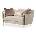 thumbnail image 1 of Michael Amini Villa Cherie Velvet Loveseat in Porcini/Hazelnut Brown, 1 of 9