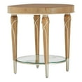 thumbnail image 1 of Michael Amini Villa Cherie Wood & Glass End Table - Caramel, 1 of 5