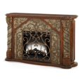 thumbnail image 1 of Michael Amini Villa Valencia Fireplace with Electric Insert - Classic Chestnut, 1 of 5