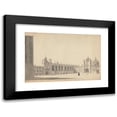 thumbnail image 1 of Michael Angelo Rooker 14x11 Black Modern Framed Museum Art Print Titled - The Great Court, Trinity College, Cambridge, 1 of 5