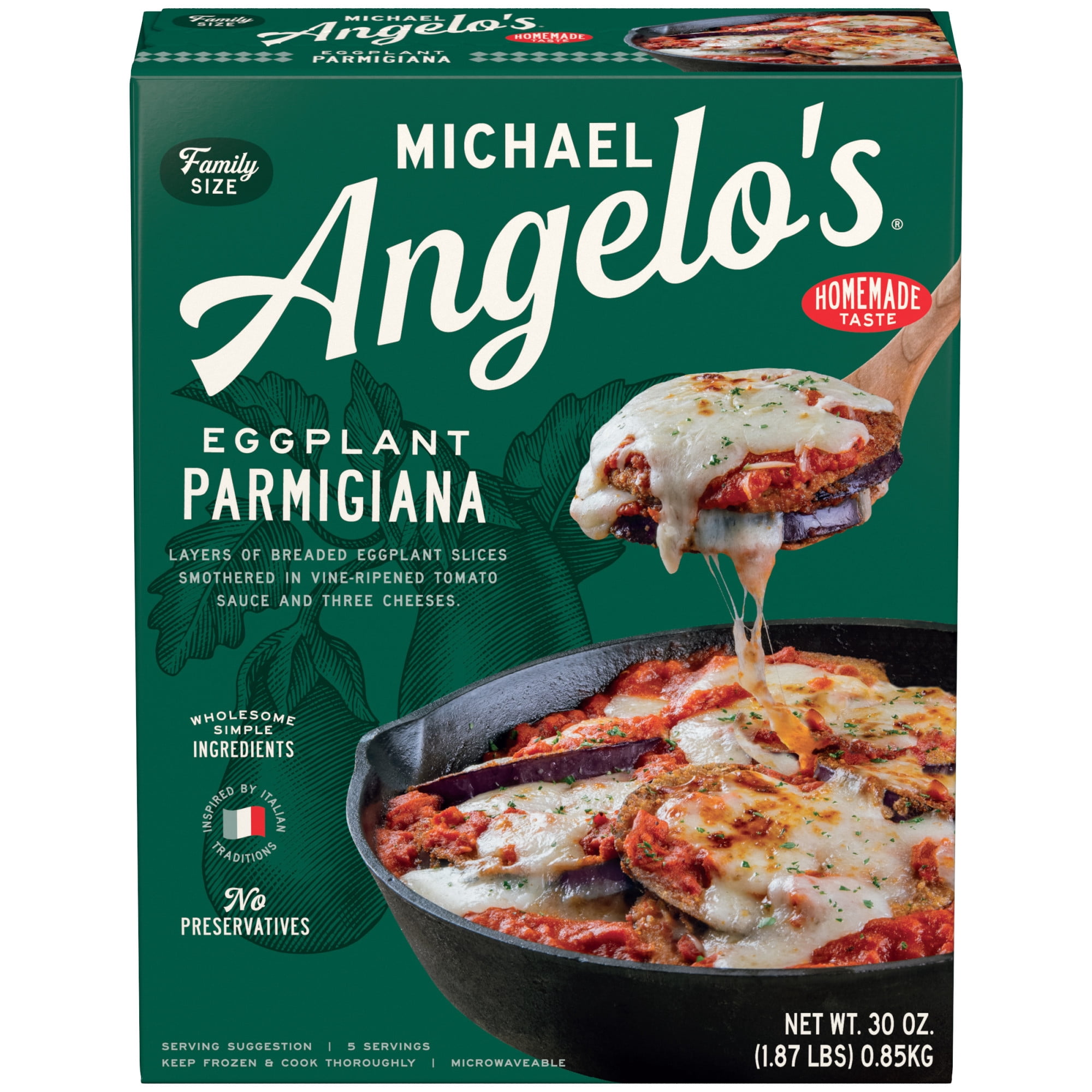 Michael Angelo's Eggplant Parmigiana Frozen, 30 oz Box