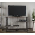 thumbnail image 1 of Michael Anthony Antique Grey Reclaimed Distressed 3-Shelf Media Console, 1 of 4