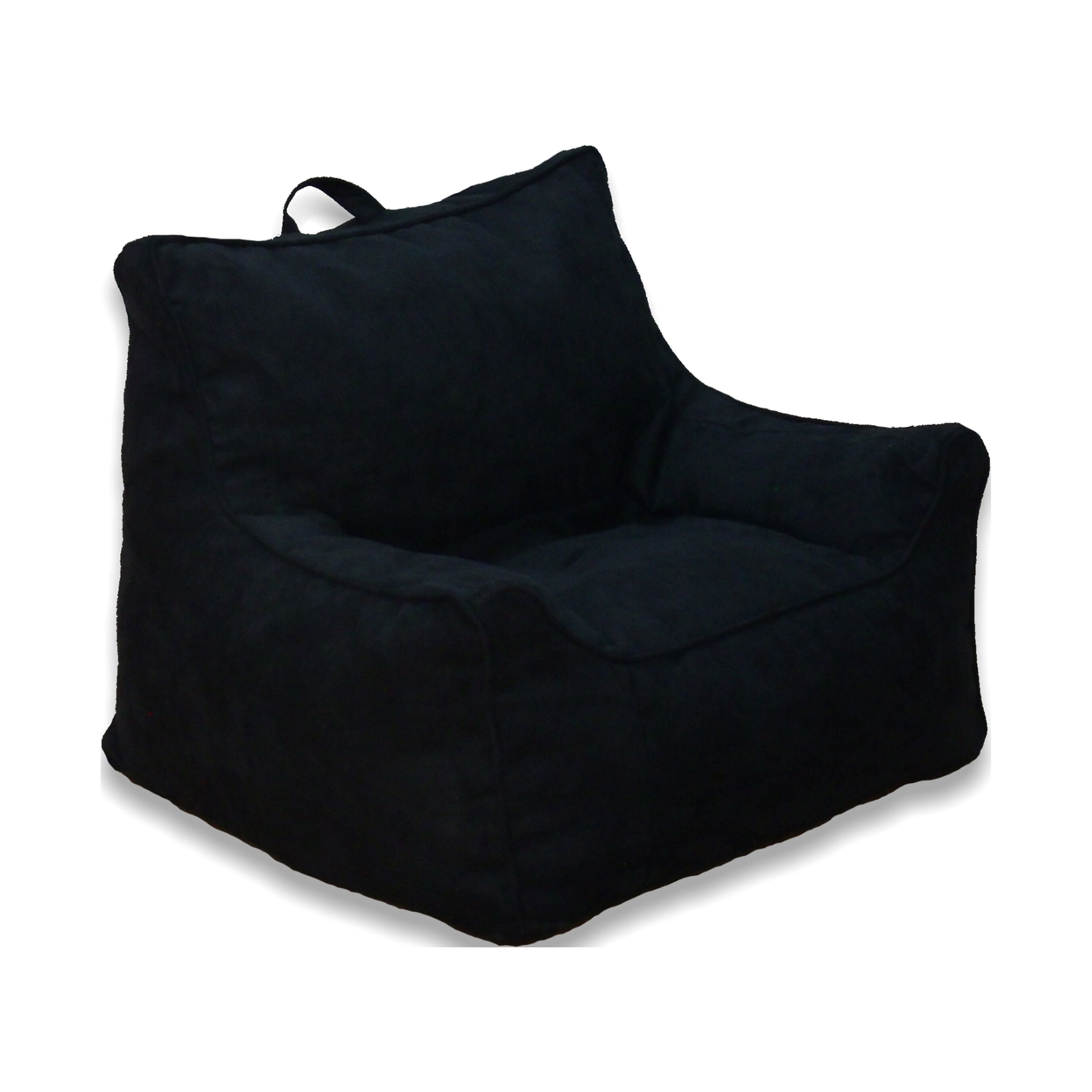 Lumaland 7ft Giant Bean Bag Chair with Microsuede Washable Cover, Dark Gray  