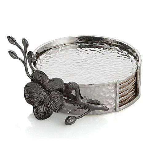 Michael Aram Black Orchid Coaster Set - 110832