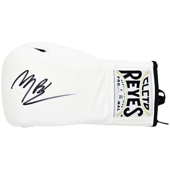 Michael B. Jordan Autographed White Reyes Boxing Glove Left Handed LH Beckett BAS Witness 220643