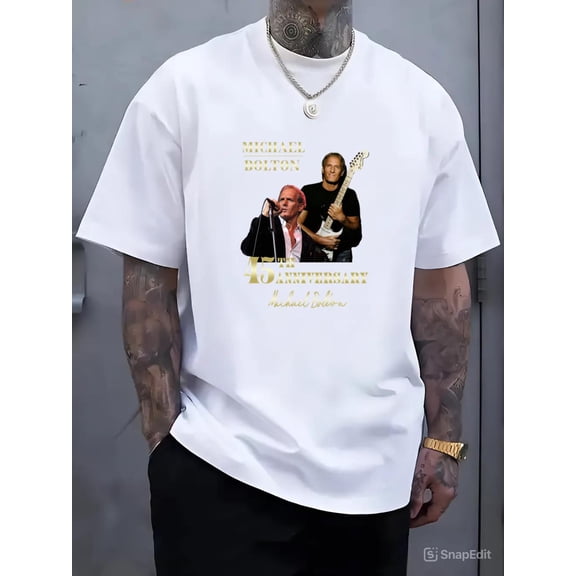 Michael Bolton 45th Anniversary Pop Rock Soul Singer Soft Rock Love Is T-Shirt V50325, for men & women, up to size 5XL