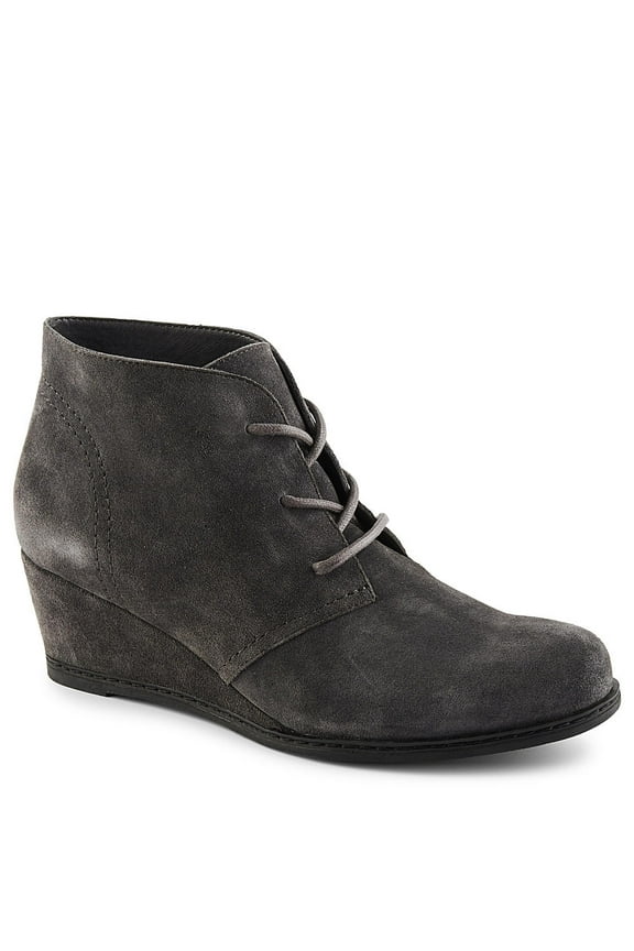 Womens Rebeka Wedge Bootie Shoes, Grey, US 5.5
