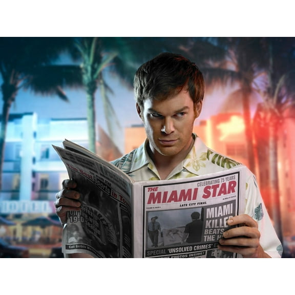 Michael C Hall Poster Metal Print 12"x16" Large Metal Print 12x16 #114628 Square Adults Best Posters