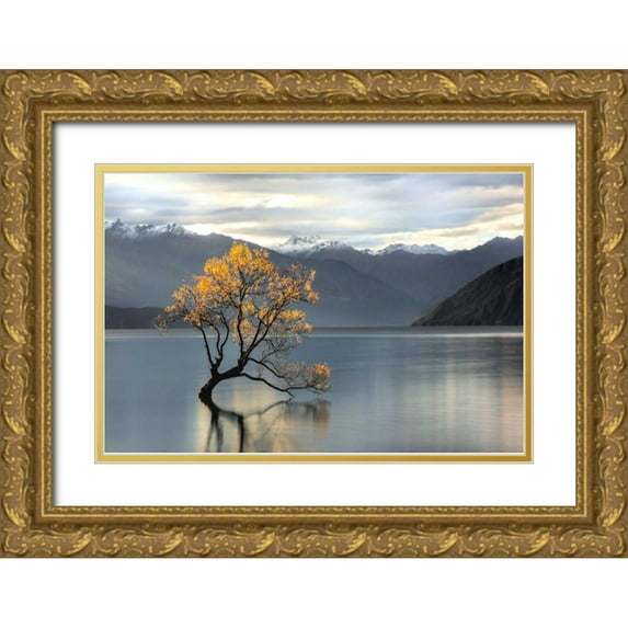 Michael Cahill 32x23 Gold Ornate Wood Framed with Double Matting Museum Art Print Titled - Undisturbed