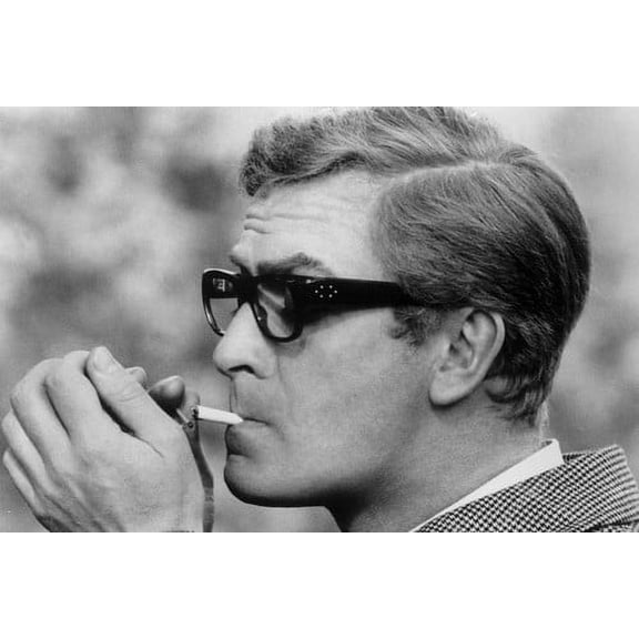Michael Caine in The Ipcress File 24x36 Poster lighting cigarette